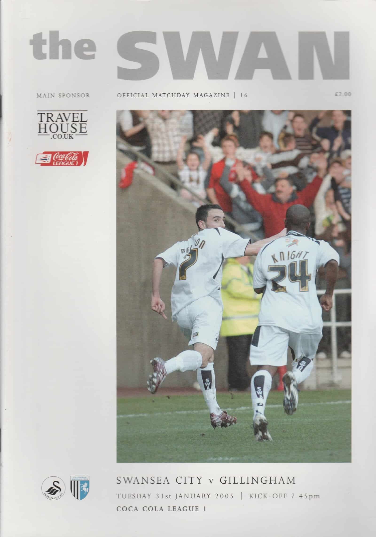 Swansea City v Gillingham  31-Jan-2005