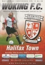 Woking v Halifax Town   18-Oct-2003