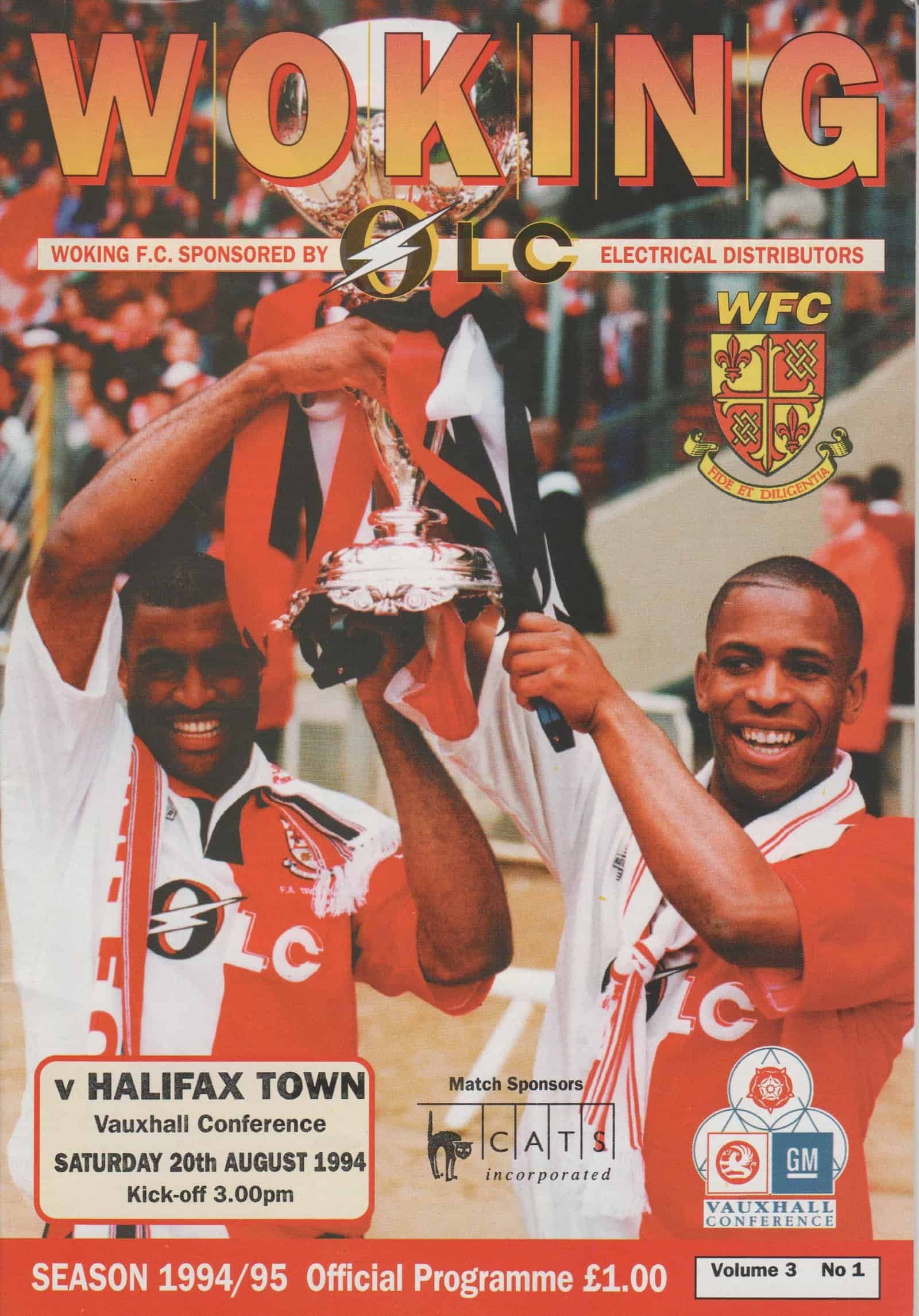 Woking v Halifax Town   20-Aug-1994