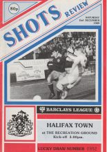 Aldershot v Halifax Town   2-Dec-1989