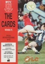 Woking v Harrow Borough  19-Oct-1991
