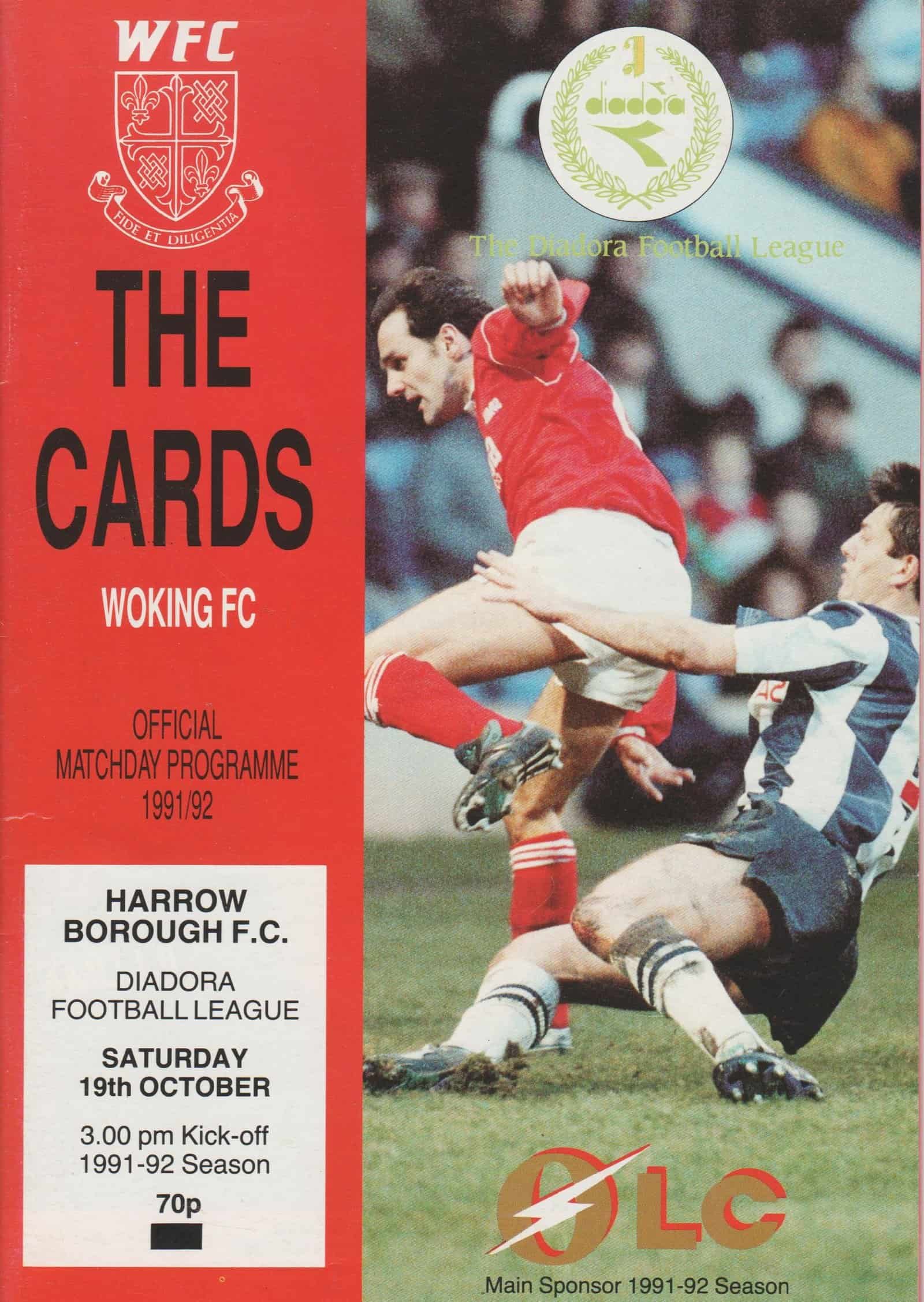 Woking v Harrow Borough 19-Oct-1991