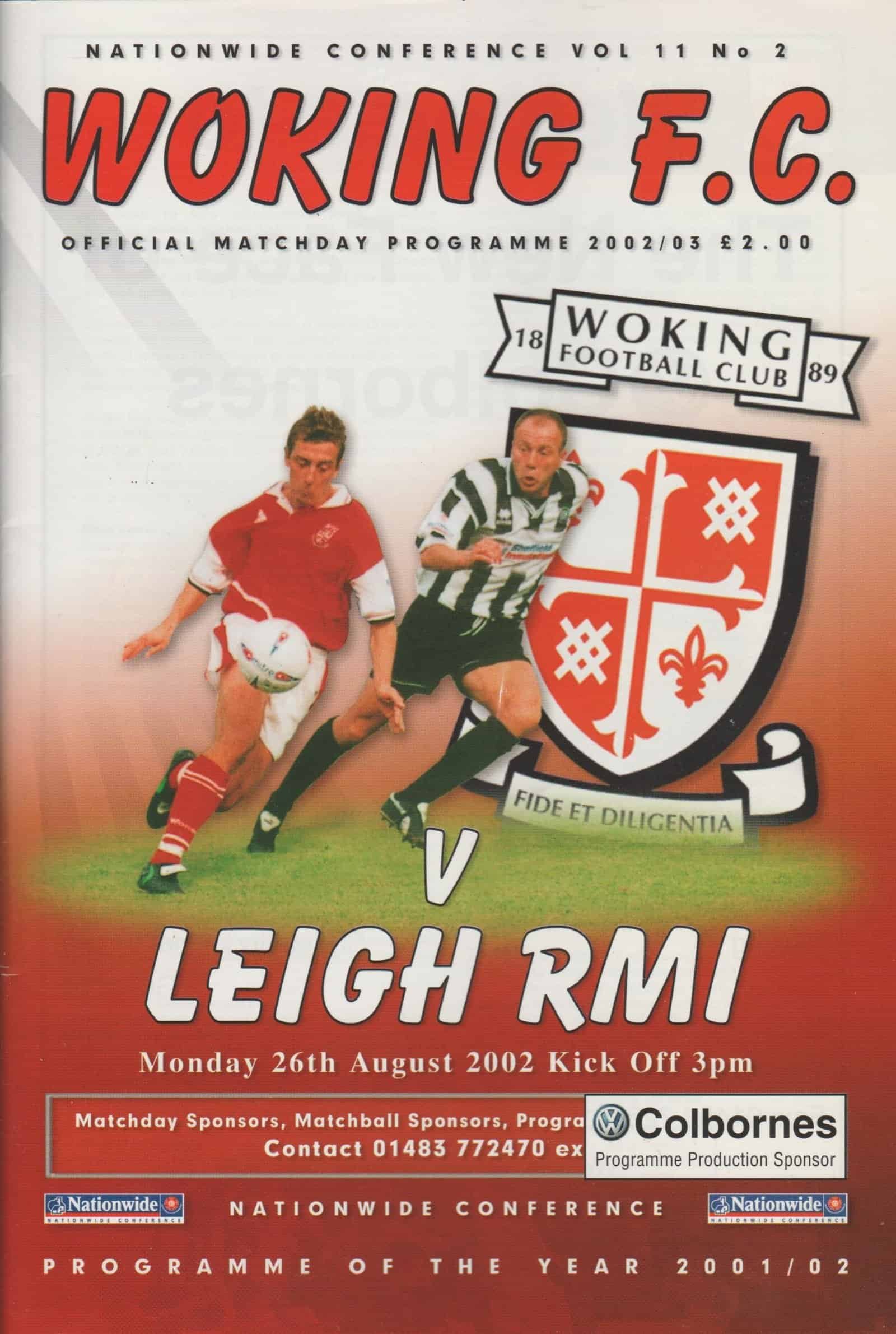 Woking v Leigh RMI 26-Aug-2002