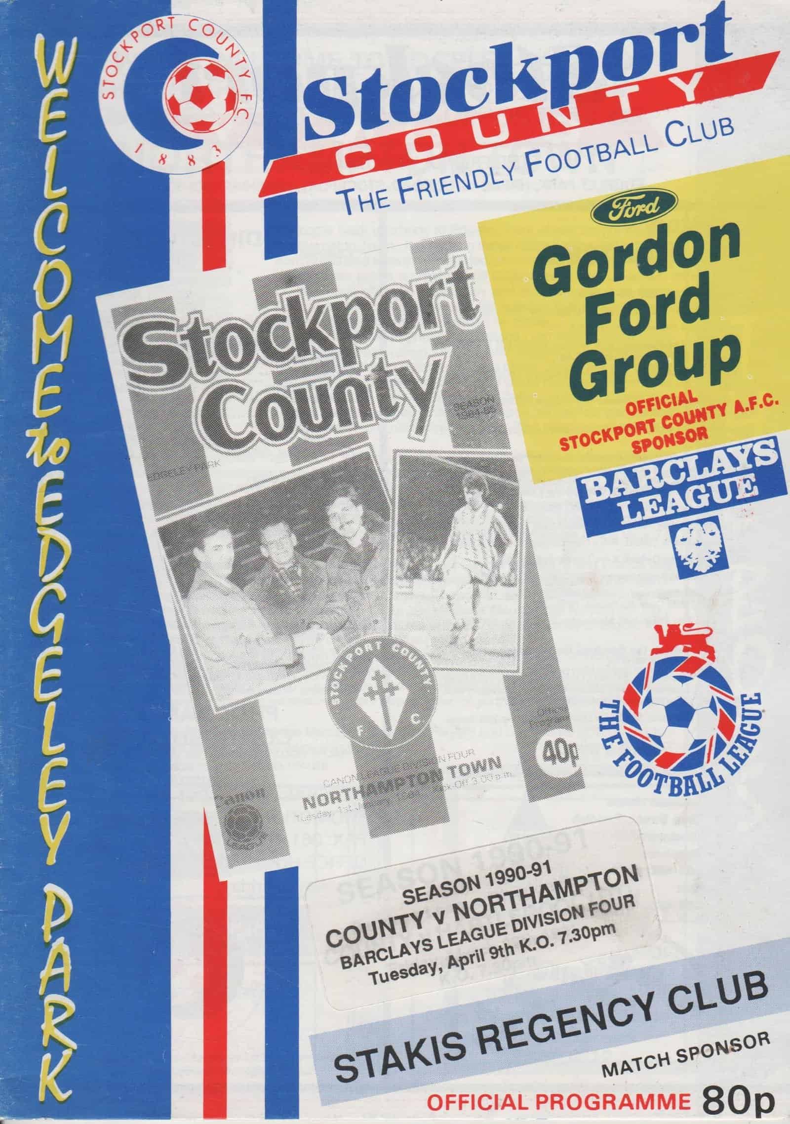 Stockport County v Northampton Town 09-Apr-1991