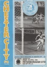 Chester City v Peterborough United  05-Apr-1985
