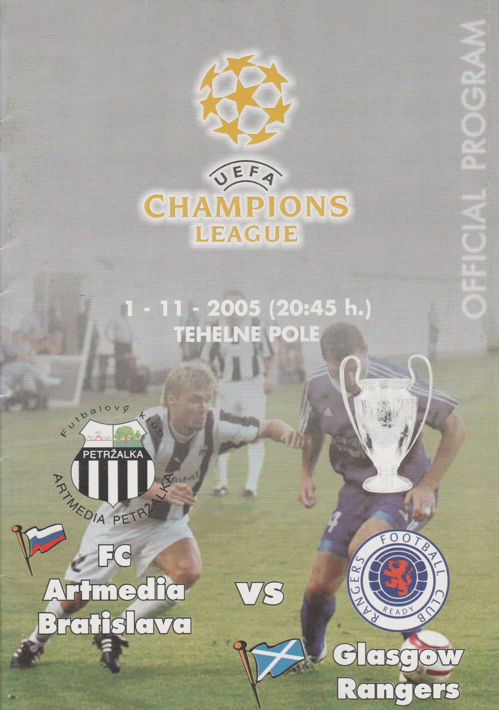 Artmedia Bratislava v Glasgow Rangers   01-Nov-2005