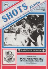 Aldershot v Southend United  09-Sep-1989