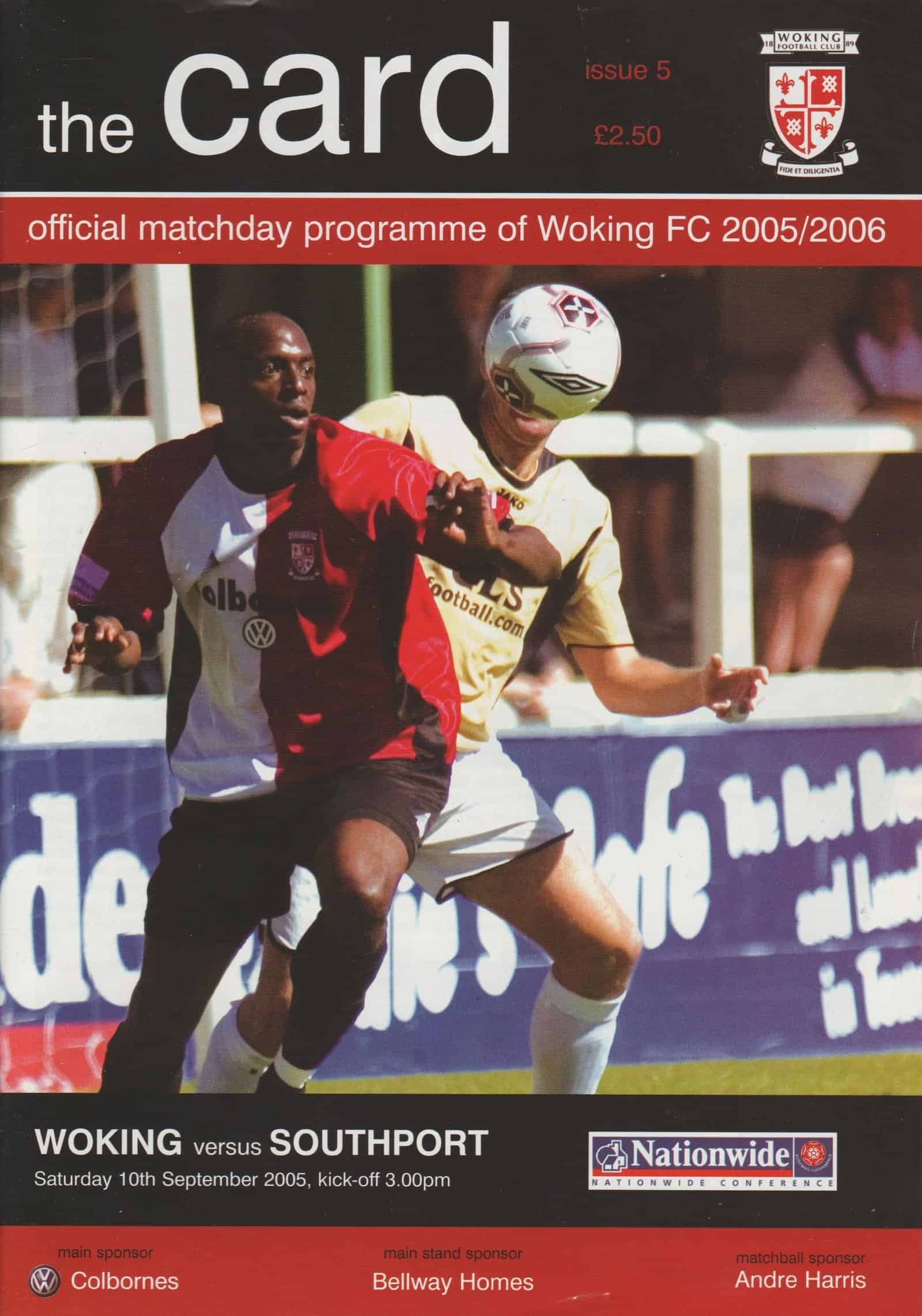 Woking v Southport 10-Sep-2005