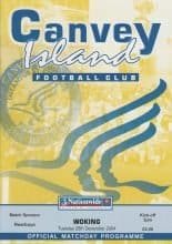 Canvey Island v Woking  28-Dec-2004