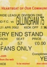 Watford v Gillingham 21-Apr-2002
