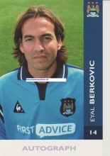 Eyal Berkovic signed photocard