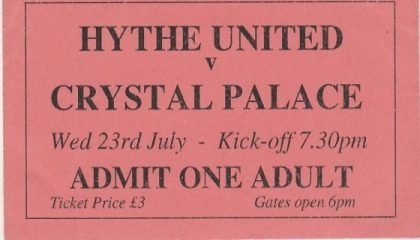 Hythe United v Crystal Palace  23-Jul-????