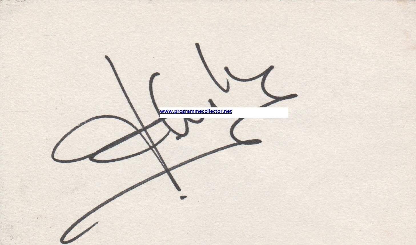 Fernando Couto signed card