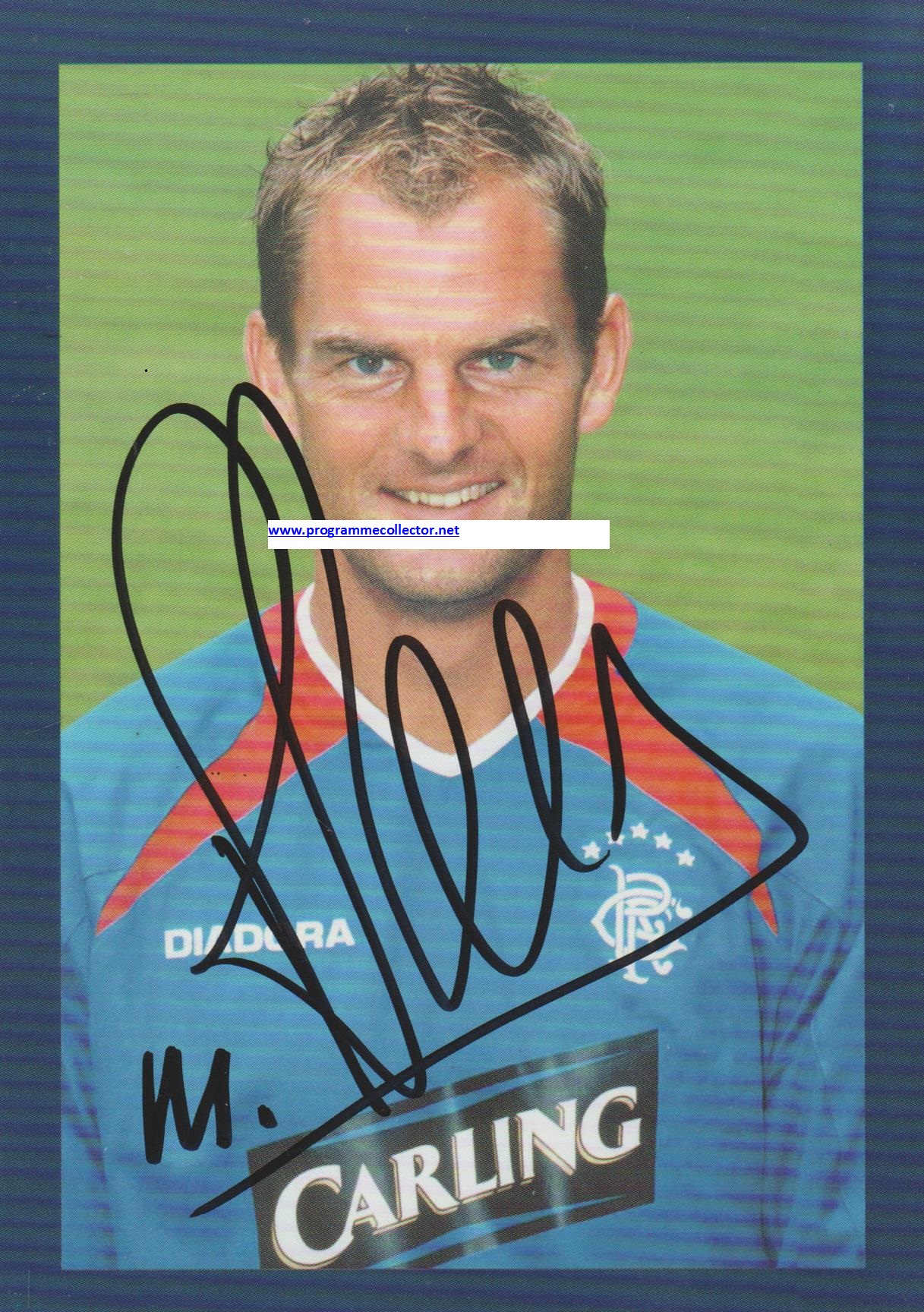 Ronald De Boer signed photocard