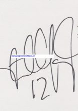 Stuart Taylor signed card