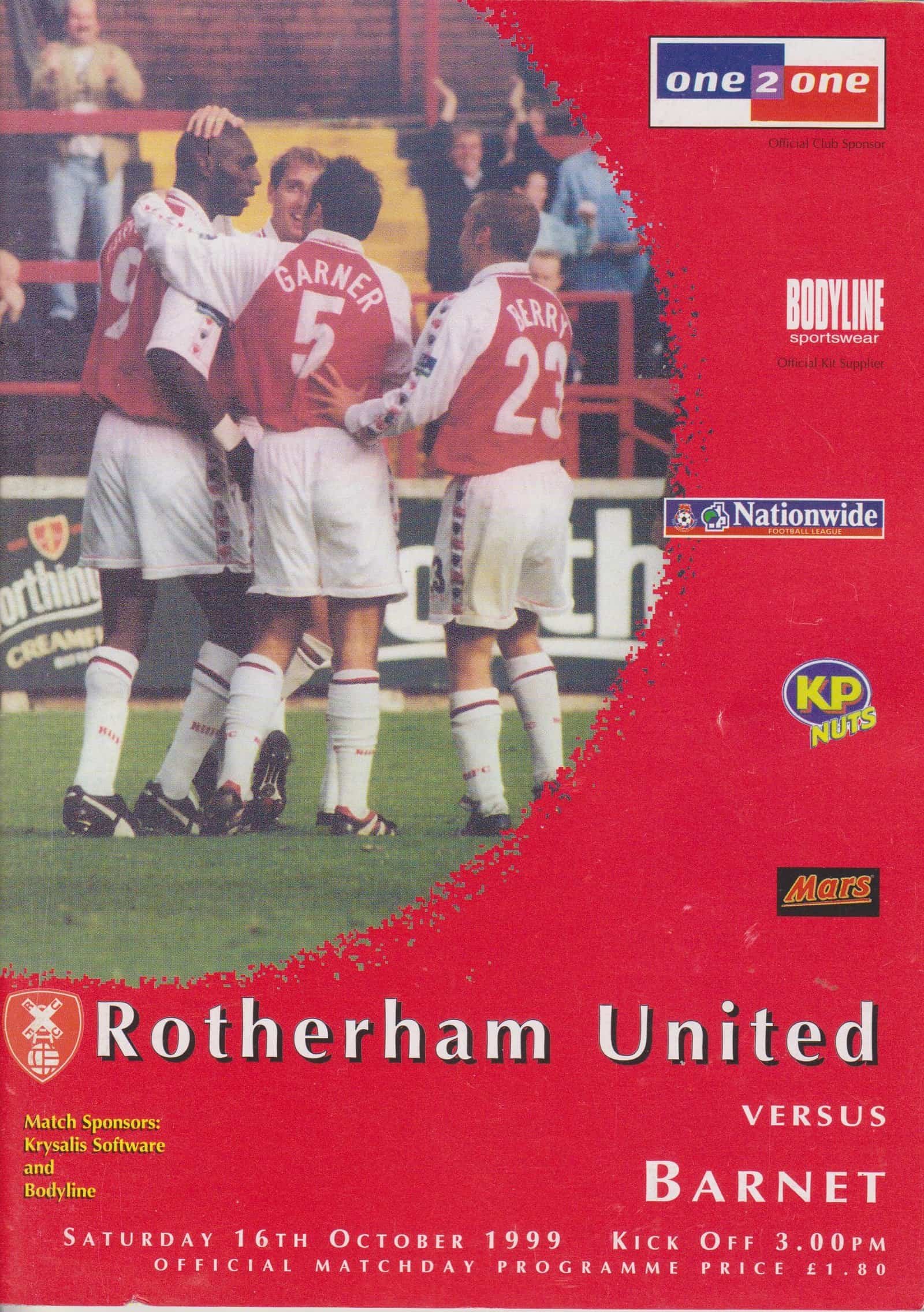 Rotherham United v Barnet 16-Oct-1999
