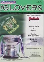 Yeovil Town v Barnet 16-Apr-2002