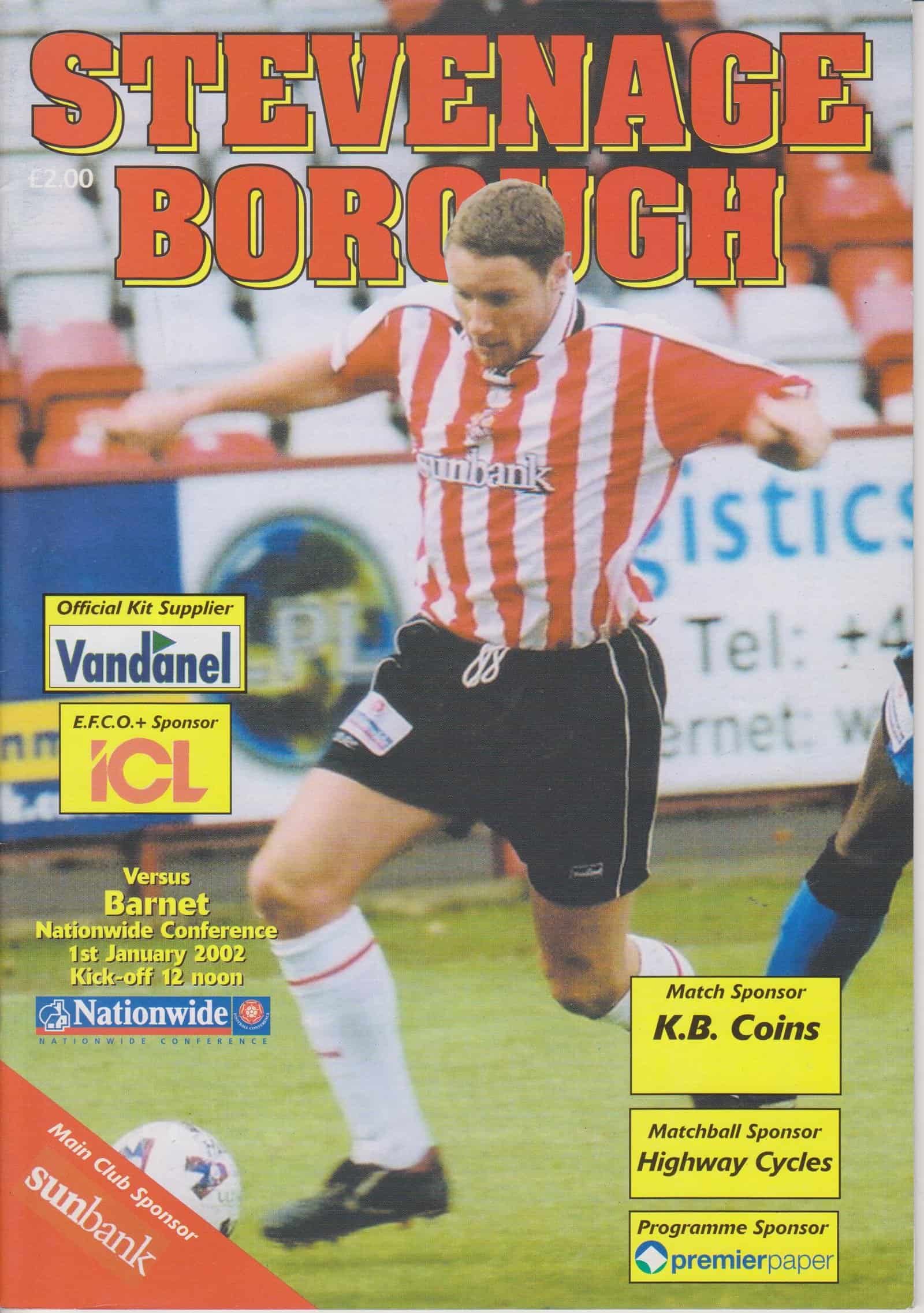 Stevenage Borough v Barnet 01-Jan-2002