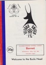 Telford United v Barnet  21-Apr-1982