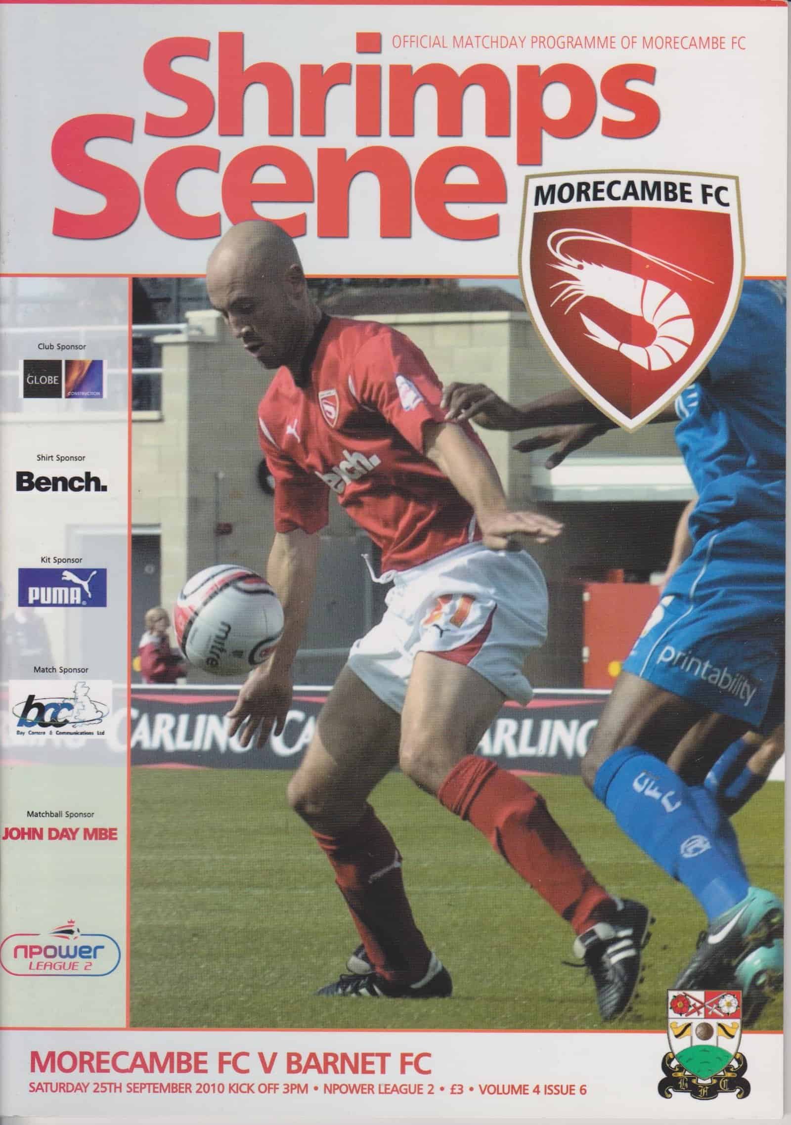 Morecambe v Barnet 25-Sep-2010