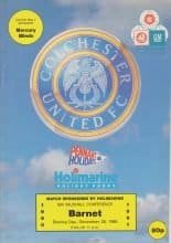 Colchester United v Barnet 26-Dec-1990