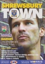 Shrewsbury Town v Barnet 27-Sep-2003