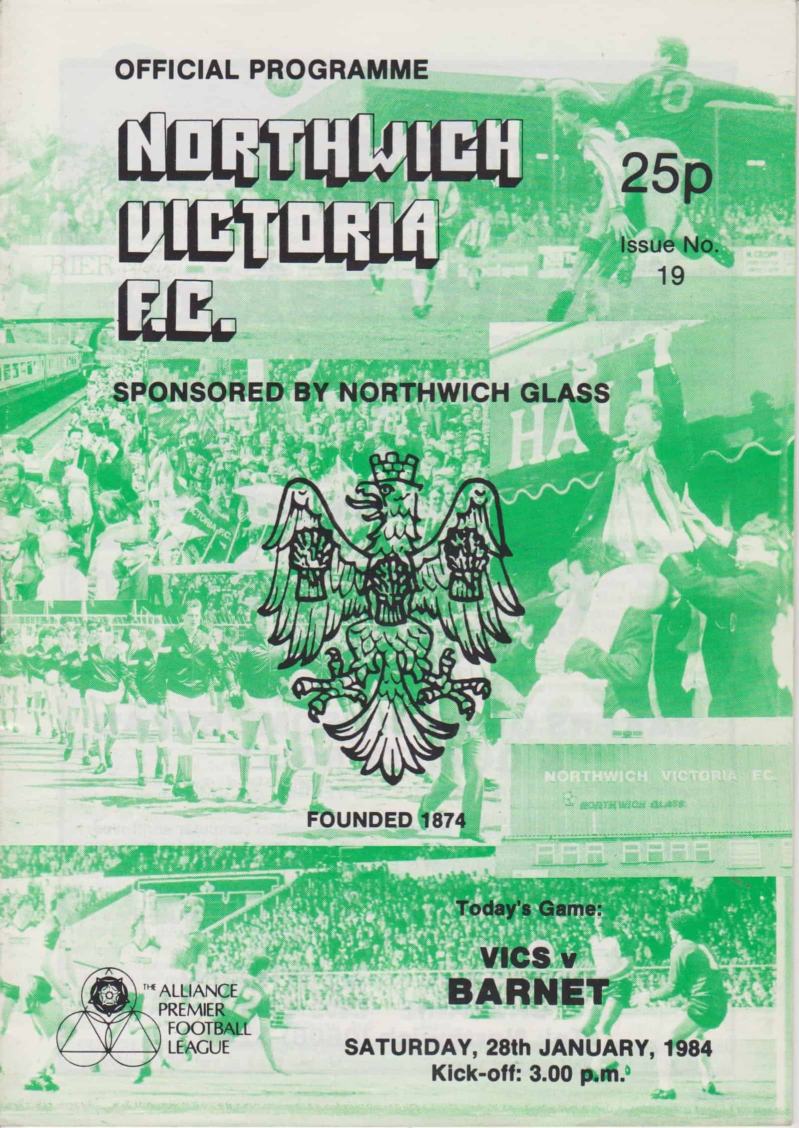 Northwich Victoria v Barnet 28-Jan-1984