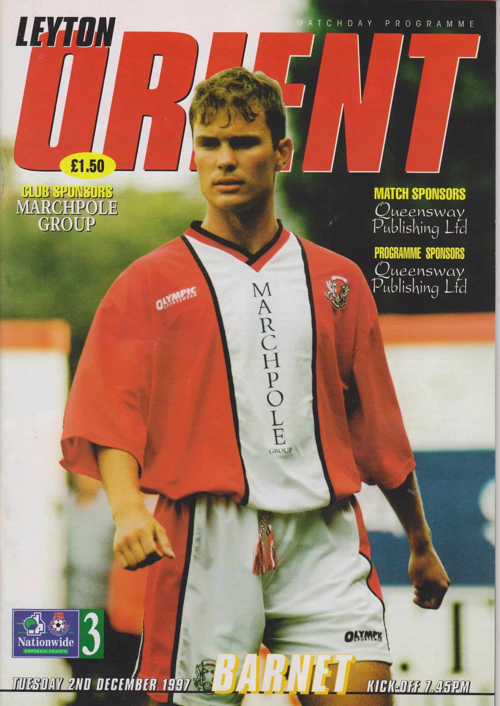 Leyton Orient v Barnet 02-Dec-1997