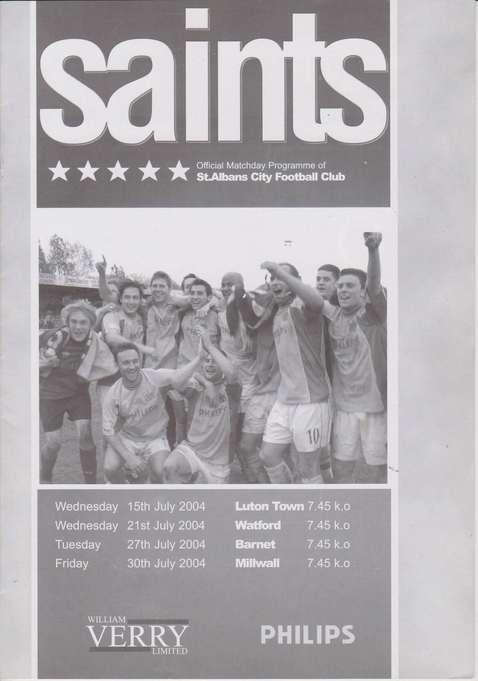 St Albans City v Luton Town    15-Jul-2004