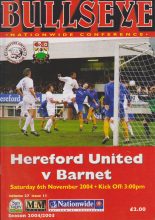 Hereford United v Barnet 06-Nov-2004