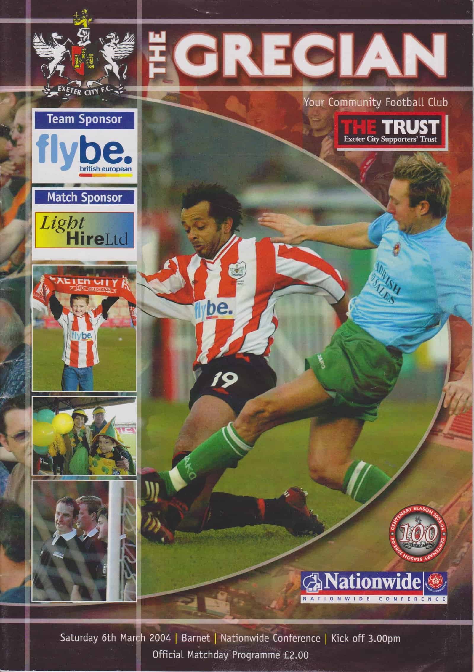 Exeter City v Barnet  06-Mar-2004