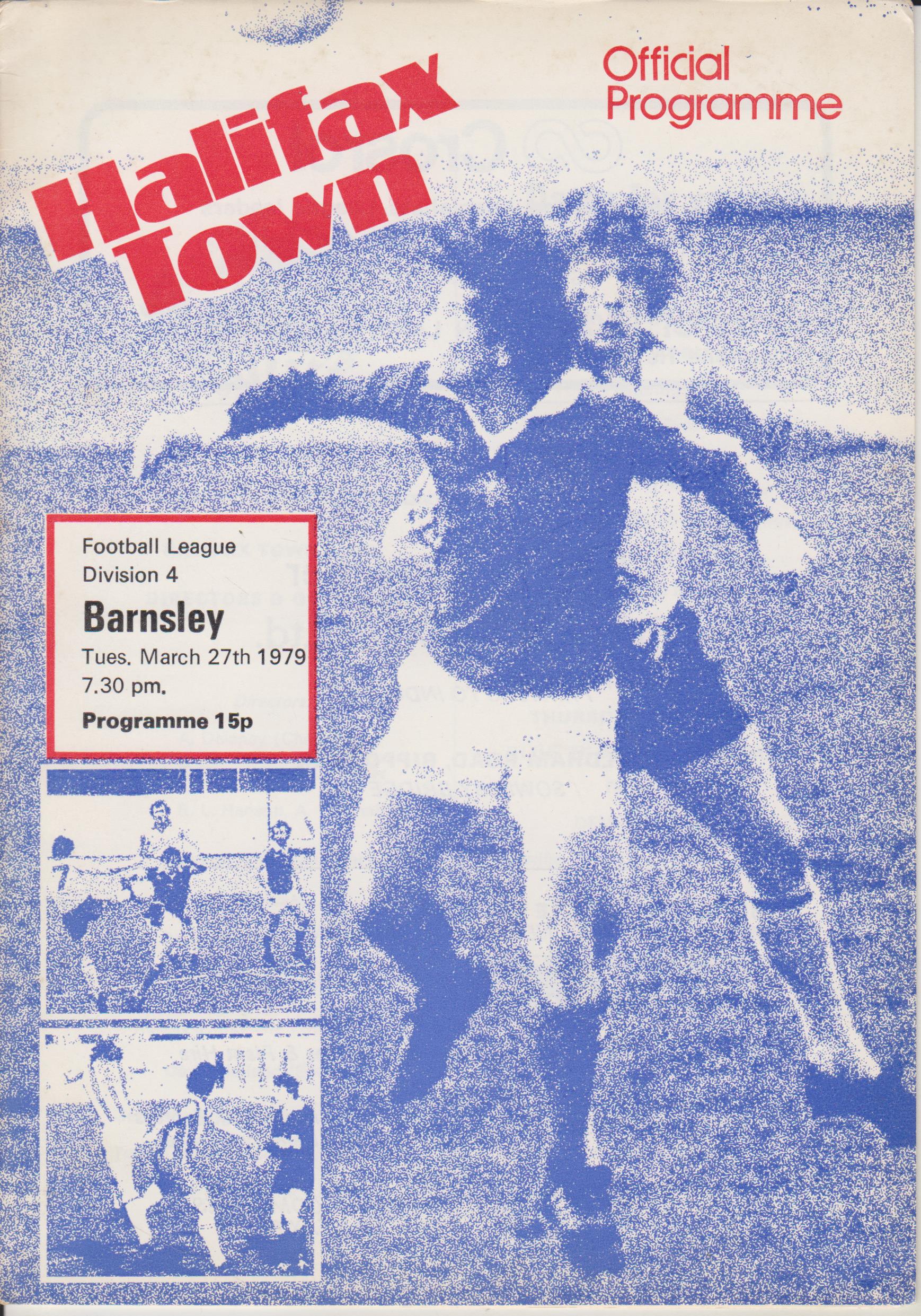 Halifax Town v Barnsley 27-Mar-1979