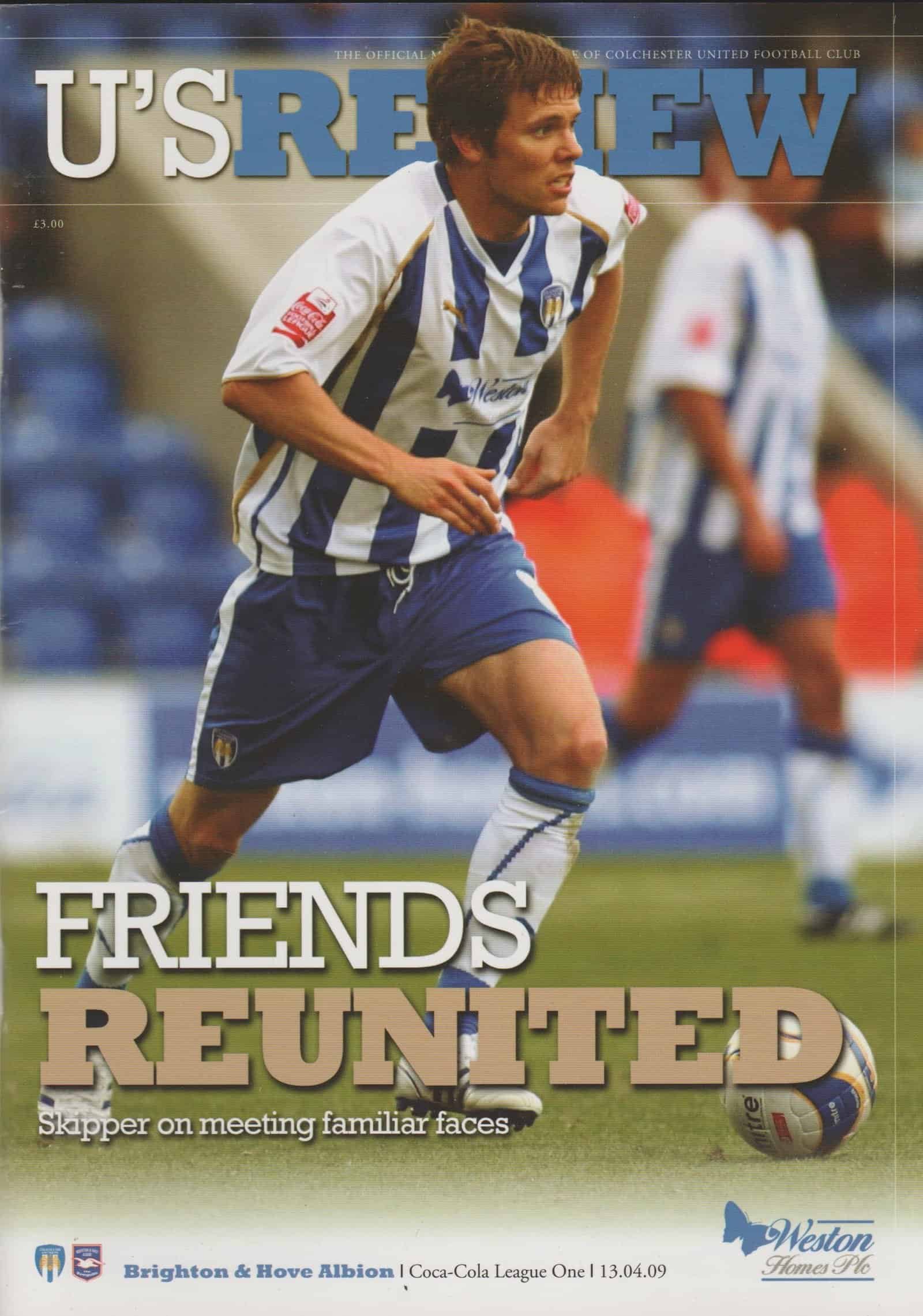 Colchester United v Brighton and Hove Albion 13-Apr-2009