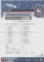 Ipswich Town Reserves v Crystal Palace Reserves 08-Oct-2008