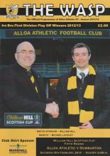 Alloa Athletic v Dumbarton   08-Feb-2014