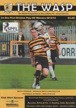 Alloa Athletic v Hamilton Academicals  28-Sep-2013