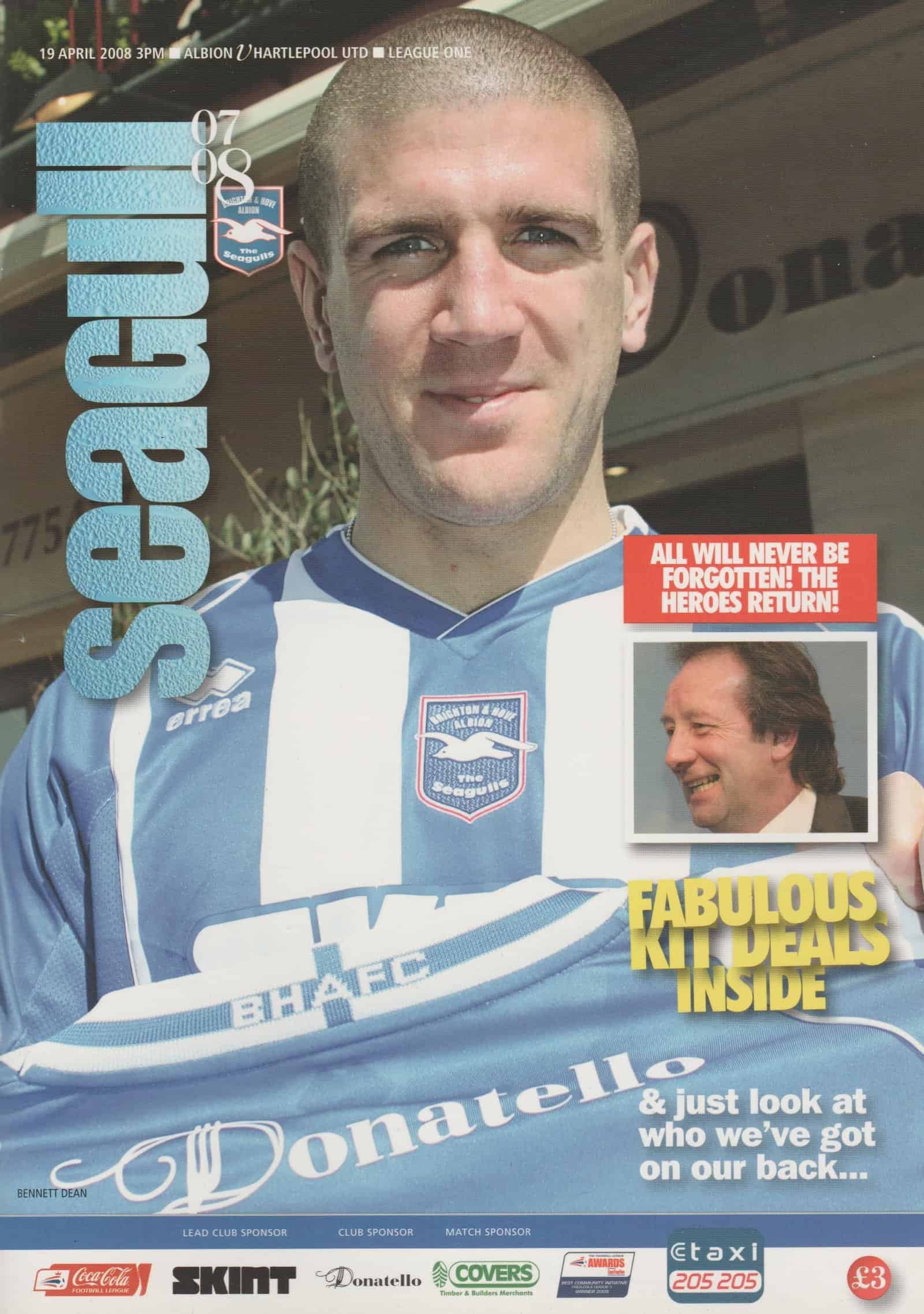 Brighton & Hove Albion v Hartlepool United 19-Apr-2008