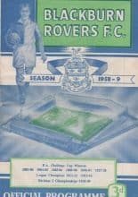 Blackburn Rovers v Manchester City  18-Apr-1959