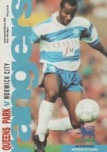 Queens Park Rangers v Norwich City  06-Mar-1993