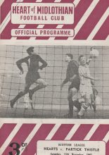 Heart of Midlothian v Partick Thistle  11-Nov-1961