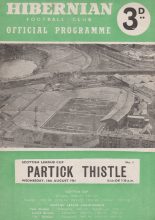 Hibernian v Partick Thistle  16-Aug-1961