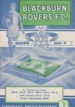 Blackburn Rovers v Preston North End 11-Oct-1958
