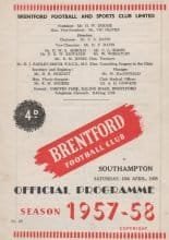 Brentford v Southampton 12-Apr-1958