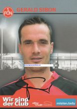 Gerald Sibon signed photocard