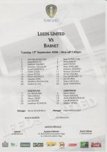 Leeds United v Barnet   19-Sep-2006