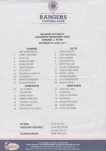 Glasgow Rangers v Glasgow Celtic 29-Apr-2017