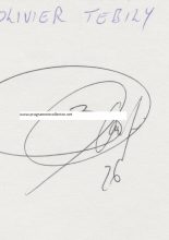 Olivier Tébily signed card