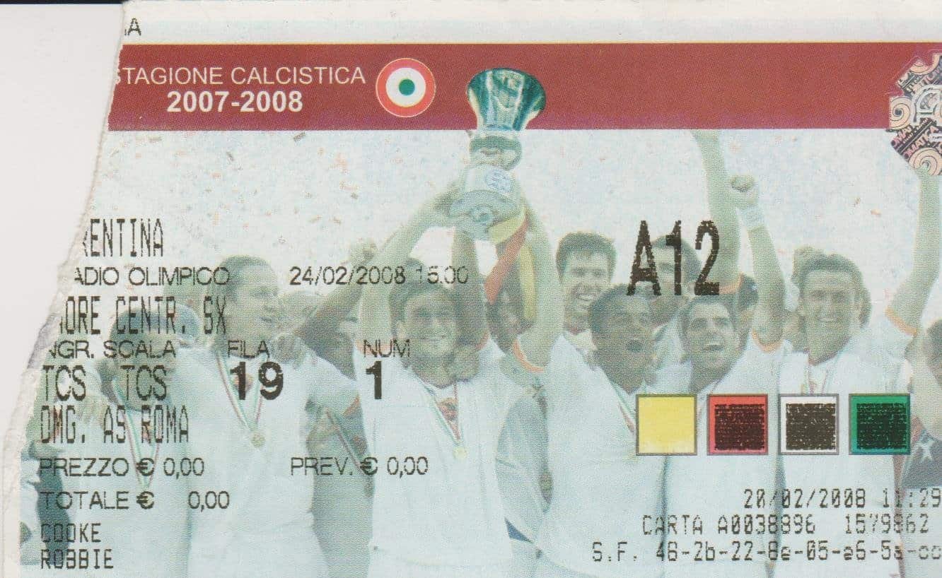 AS Roma v Fiorentina 24-Feb-2008