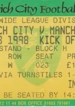 Norwich City v Manchester City  07-Feb-1998