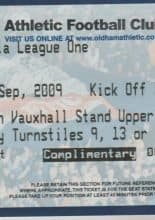 Oldham Athletic v Milton Keynes Dons 29-Sep-2009